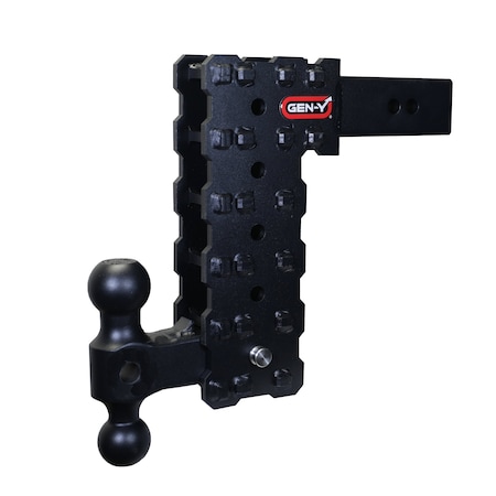 Gen-Y Hitch PHANTOM-X 2.5 Solid Shank 10 Drop 1.6K TW 16K Hitch & GH-051 Dual-Ball Mount GH-2415X